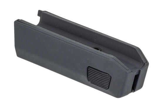 Magpul X22 Backpacker forend is made from grey reinforced polymer